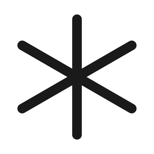 Asterisk icon, line style, from andrsrxn/icons