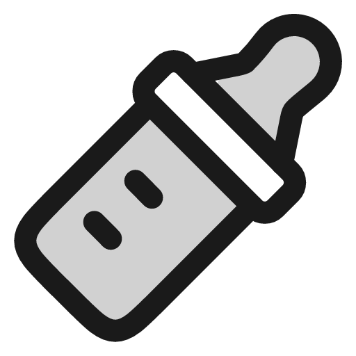 Baby bottle icon, line style, from andrsrxn/icons