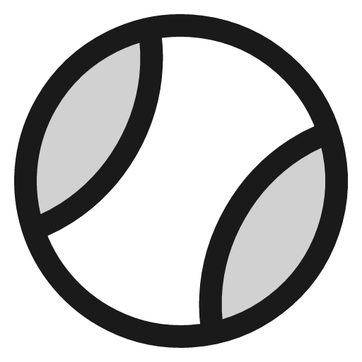 Ball tennis icon, line style, from andrsrxn/icons