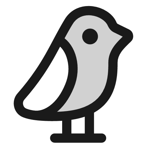 Bird icon, line style, from andrsrxn/icons