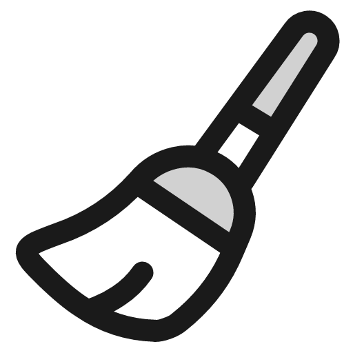 Blush brush icon, line style, from andrsrxn/icons
