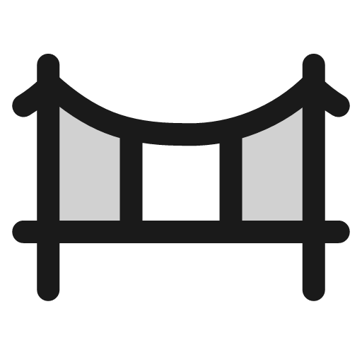Bridge icon, line style, from andrsrxn/icons