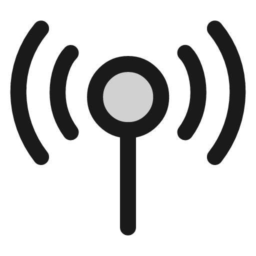Cellular network icon, line style, from andrsrxn/icons