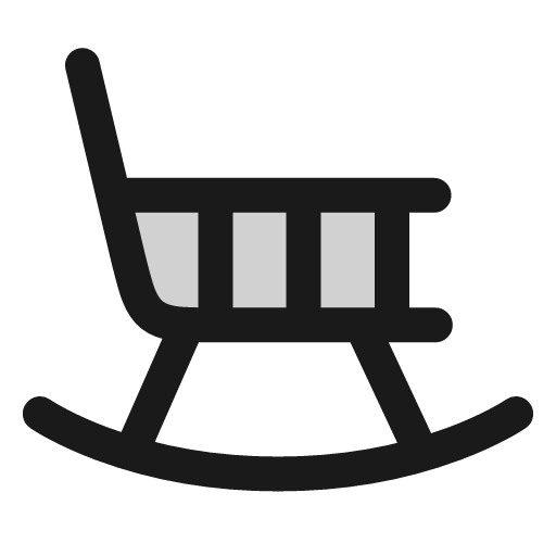 Chair rocking icon, line style, from andrsrxn/icons