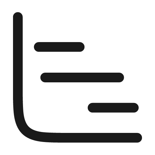 Chart gantt icon, line style, from andrsrxn/icons