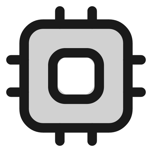 Cpu icon, line style, from andrsrxn/icons
