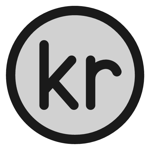 Currency nok circle icon, line style, from andrsrxn/icons