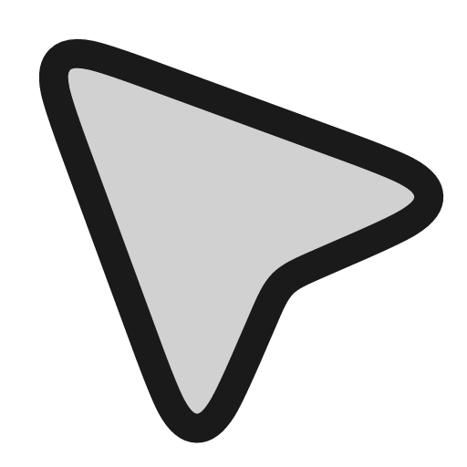 Cursor icon, line style, from andrsrxn/icons