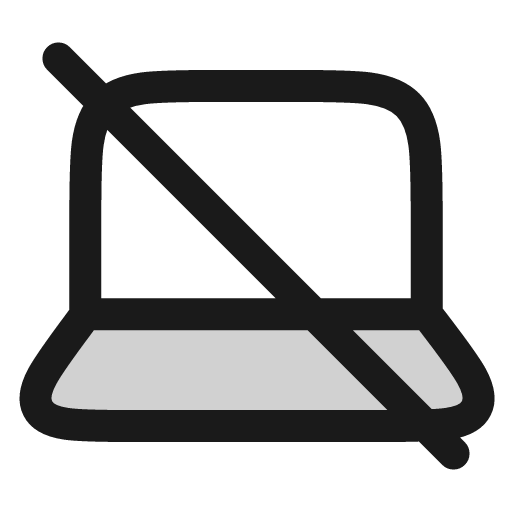 Device laptop off icon, line style, from andrsrxn/icons