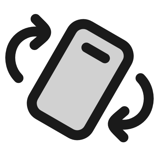 Device phone rotate icon, line style, from andrsrxn/icons