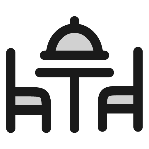 Dinner icon, line style, from andrsrxn/icons