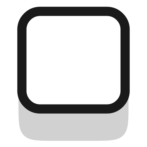 Drop shadow icon, line style, from andrsrxn/icons