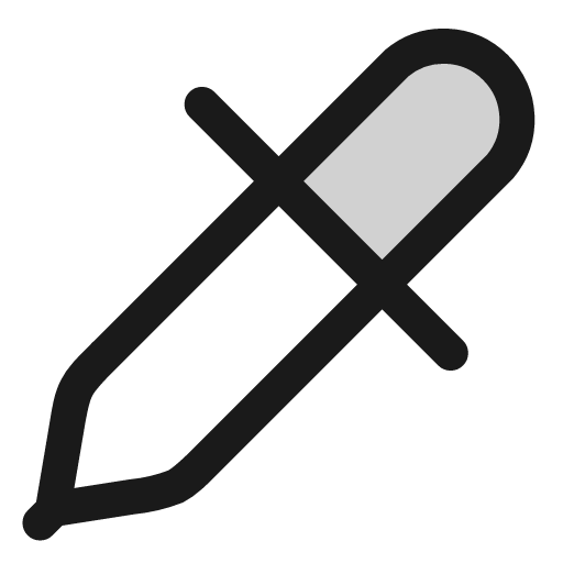 Dropper icon, line style, from andrsrxn/icons