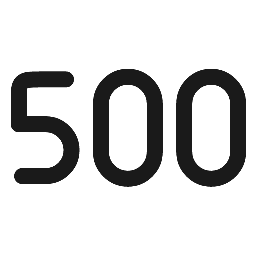 Error 500 icon, line style, from andrsrxn/icons