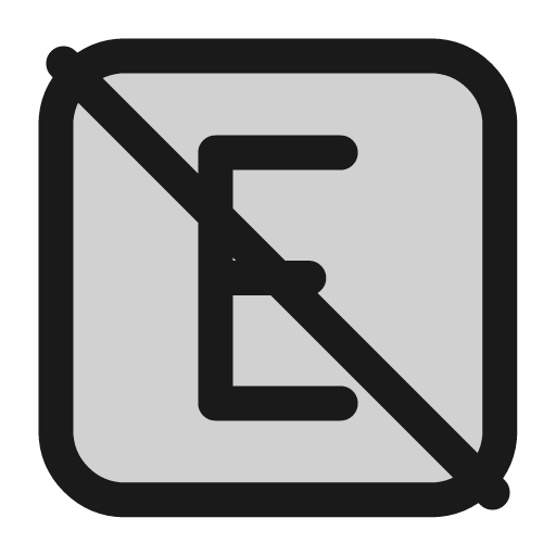 Explicit off icon, line style, from andrsrxn/icons