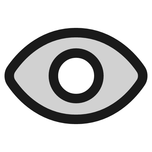 Eye icon, line style, from andrsrxn/icons