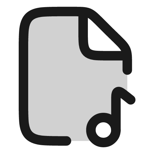 File music icon, line style, from andrsrxn/icons