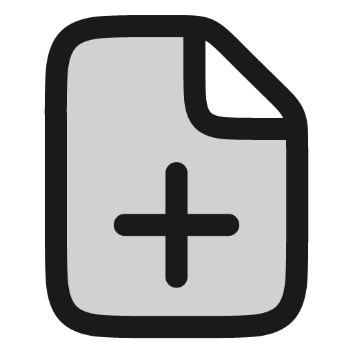 File plus icon, line style, from andrsrxn/icons