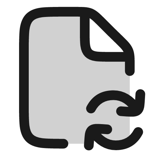 File refresh icon, line style, from andrsrxn/icons