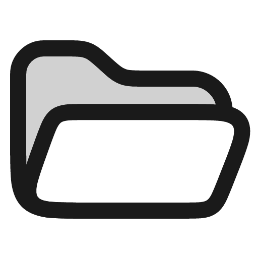 Folder open icon, line style, from andrsrxn/icons