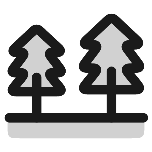 Forest icon, line style, from andrsrxn/icons
