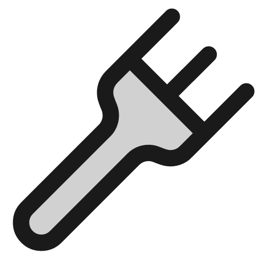 Fork icon, line style, from andrsrxn/icons