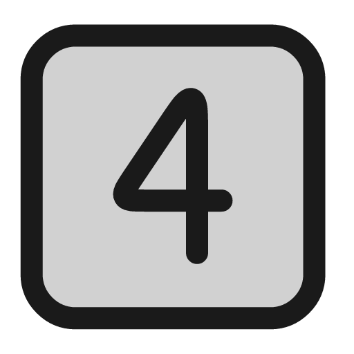 Four square icon, line style, from andrsrxn/icons