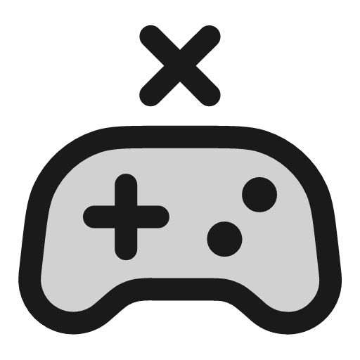 Game controller x icon, line style, from andrsrxn/icons