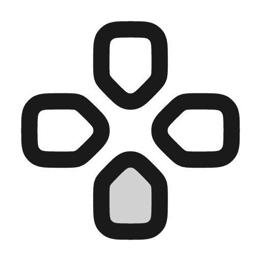 Gamepad directional down icon, line style, from andrsrxn/icons