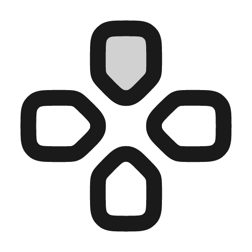 Gamepad directional up icon, line style, from andrsrxn/icons