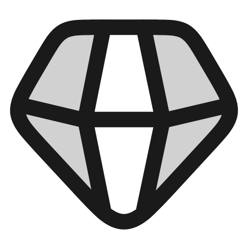 Gem icon, line style, from andrsrxn/icons