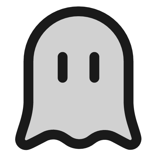 Ghost icon, line style, from andrsrxn/icons