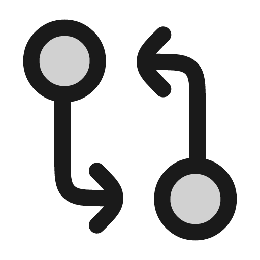 Git diff icon, line style, from andrsrxn/icons