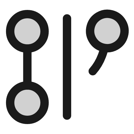 Git graph icon, line style, from andrsrxn/icons