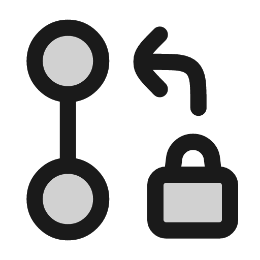Git pr lock icon, line style, from andrsrxn/icons