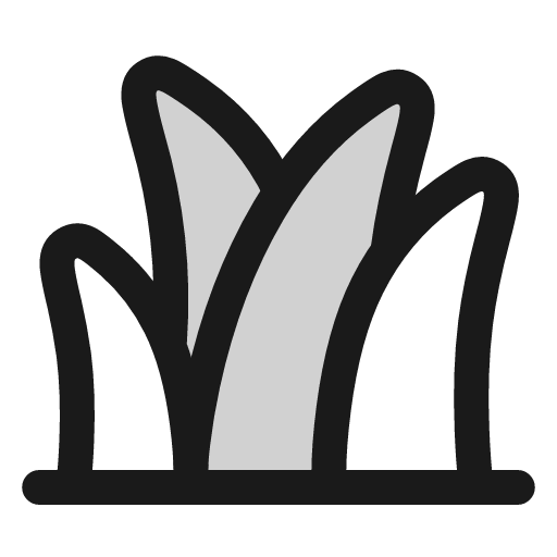 Grass icon, line style, from andrsrxn/icons