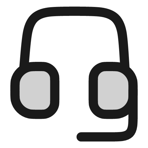Headset icon, line style, from andrsrxn/icons