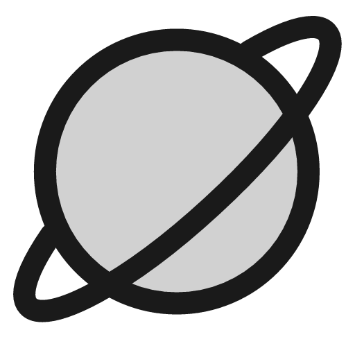 Jupiter icon, line style, from andrsrxn/icons