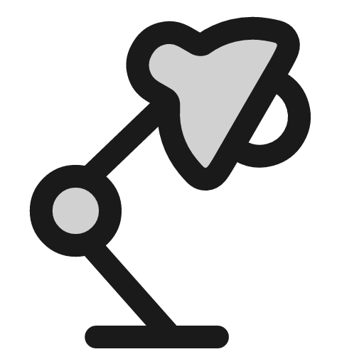 Lamp desk icon, line style, from andrsrxn/icons