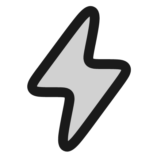 Lightning icon, line style, from andrsrxn/icons