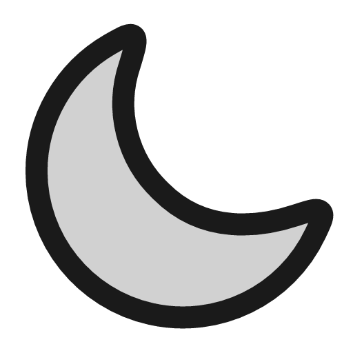 Moon icon, line style, from andrsrxn/icons