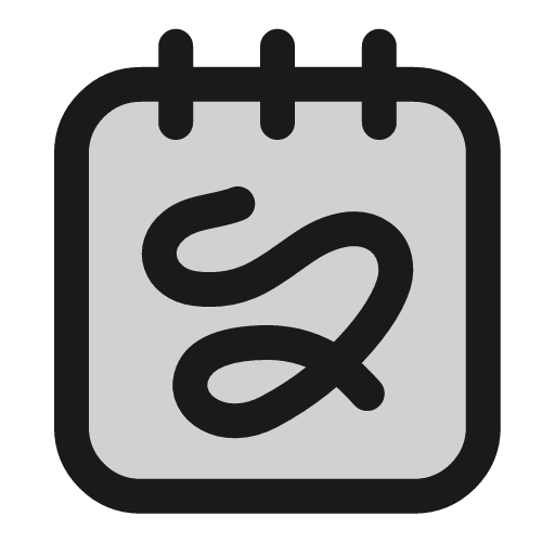 Notes squiggle icon, line style, from andrsrxn/icons