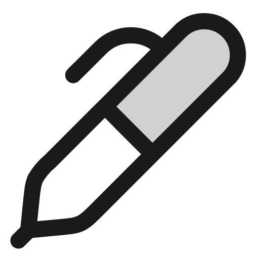 Pen icon, line style, from andrsrxn/icons