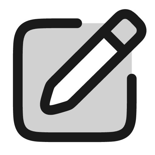 Pencil paper icon, line style, from andrsrxn/icons
