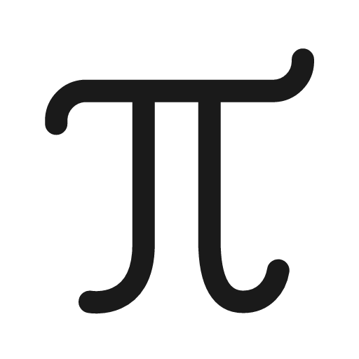 Pi icon, line style, from andrsrxn/icons