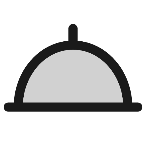 Platter icon, line style, from andrsrxn/icons