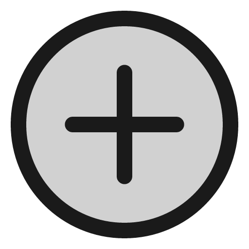 Plus circle icon, line style, from andrsrxn/icons