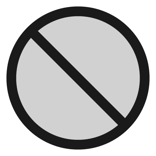 Prohibit icon, line style, from andrsrxn/icons