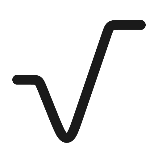 Radical icon, line style, from andrsrxn/icons