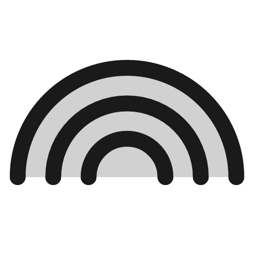 Rainbow icon, line style, from andrsrxn/icons
